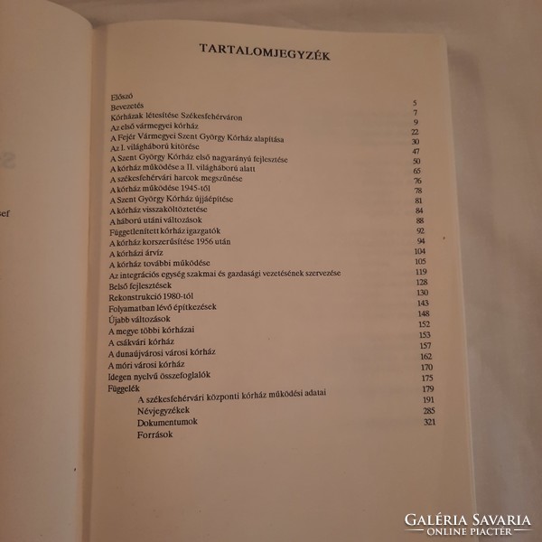 Gerlényi László: A székesfehérvári Szent György Kórház története  1993