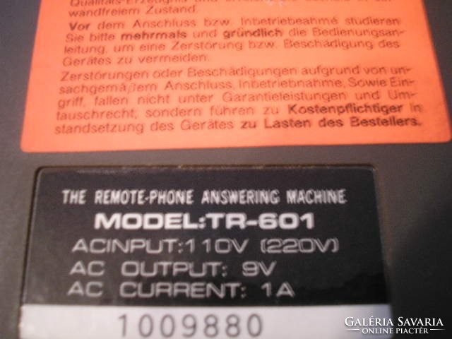 E11 TELEFON HANG ÜZENETRÖGZÍTŐ 2 SZALAG KAZETTÁS AUTOMATIKUSAN BEKAPCSOL