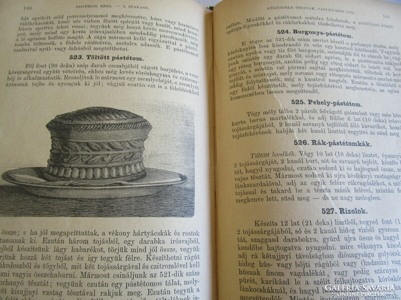 About 1890 st. Jozéfa Hilaire: picture Pest cookbook chef art master's kitchen