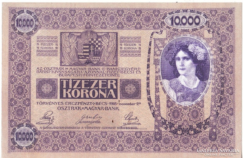 Ausztria 10000 zehntausen/korona  REPLIKA 1918 UNC