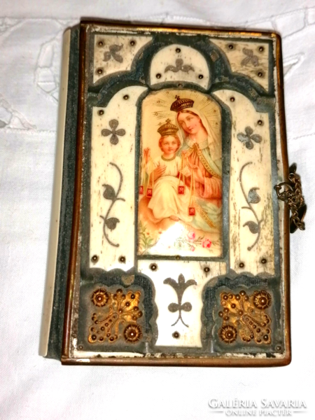 1898 Catholic prayer book with copper clasp 