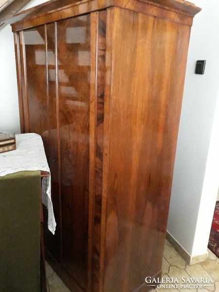 Stamped Biedermeier wardrobe