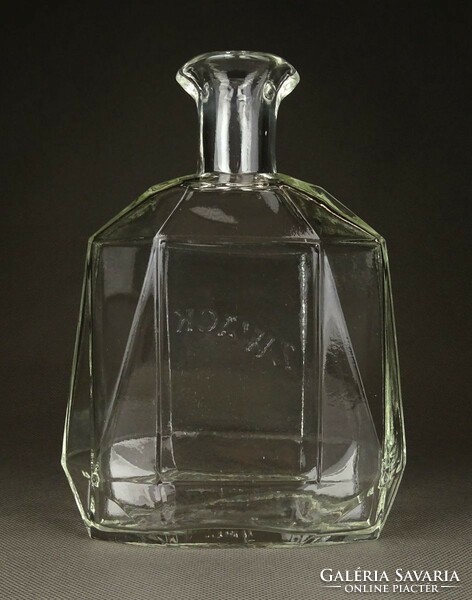 1G028 old zwack glass bottle 18.5 Cm