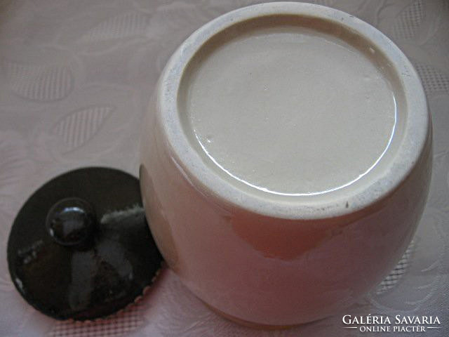 Retro nostalgia ceramic beaker with lid