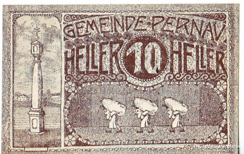 Austrian emergency money 10 heller 1920 i. Expenditure
