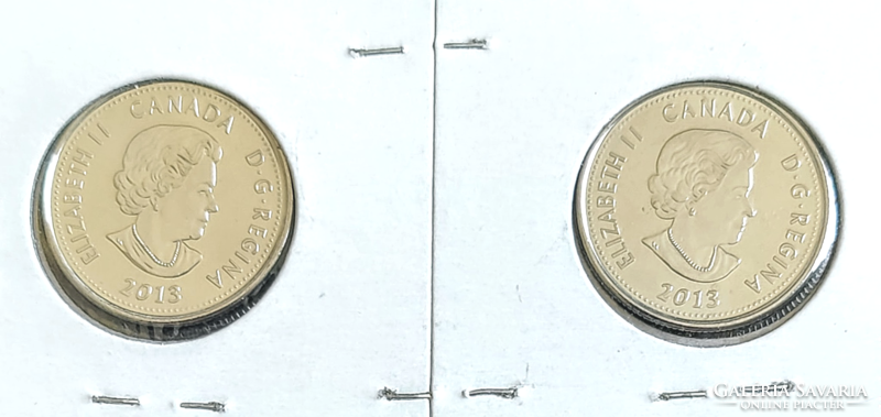 Kanada 25 cent 2013 UNC