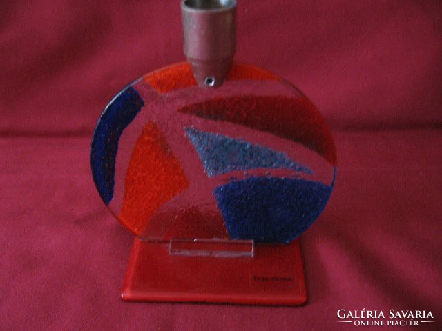 Retro industrial art specialty, trans form glass design Portuguese candle holder