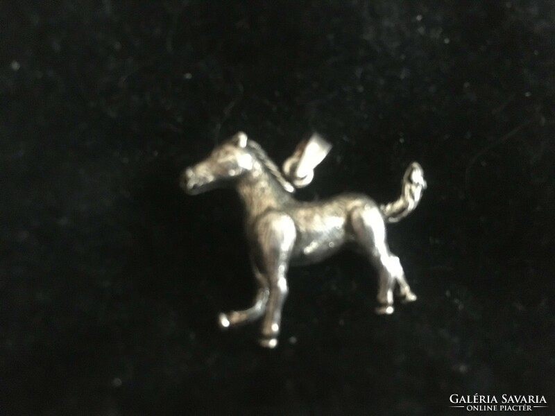 Horse silver pendant