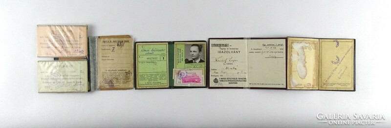 1I803 old personal document identity card package 4 pieces