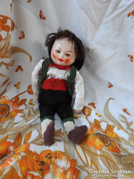 Antique masked doll length: 35 cm