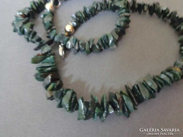 Heliotrope beads necklace