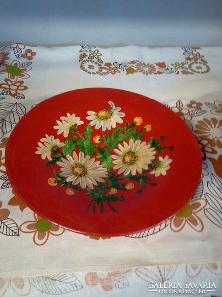 Folk painted wall plate