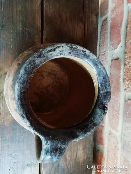 Gömör cooking pot, linen silk pot, late 19th century, with slight damage