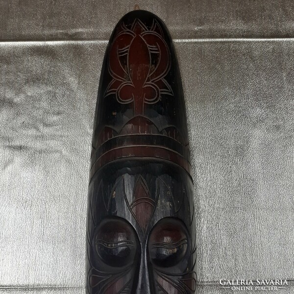 Eastern tribal wooden mask, wall decoration