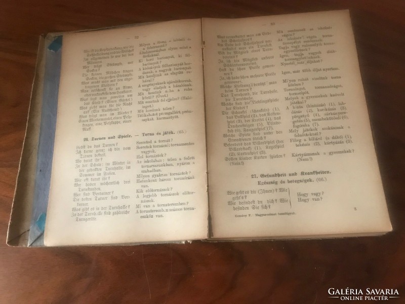 Rendszeres és módszeres német-magyar beszédgyakorlatok címmel könyv gótbetükkel. 1947.
