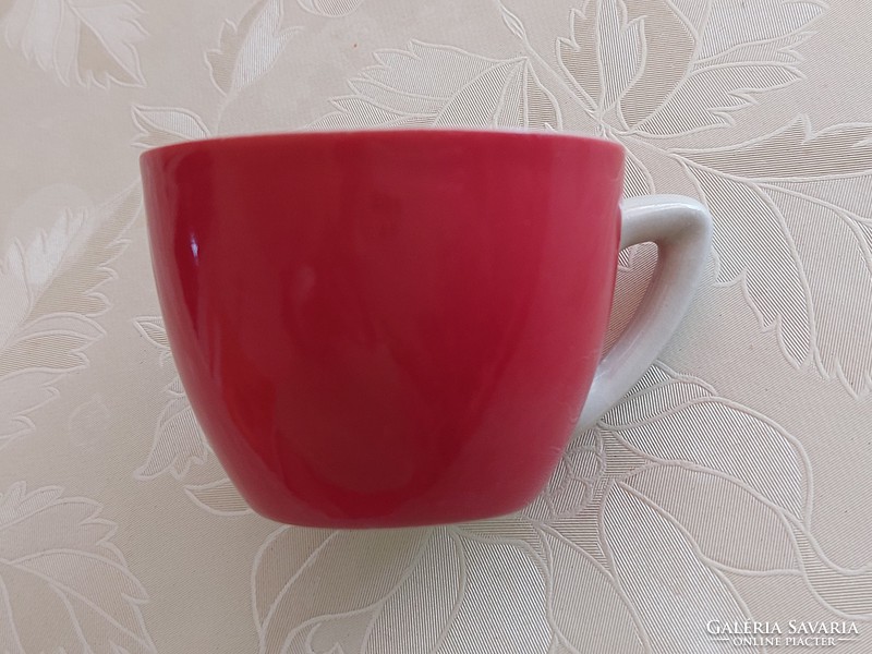 Old drasche porcelain red coffee cup 1 pc