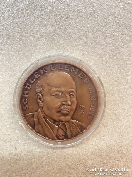 Schulek elementary bronze commemorative medal 1993' v0