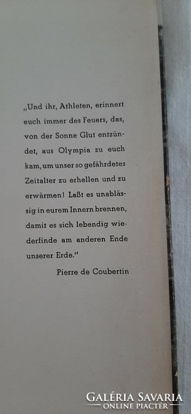 XV. OLYMPISCHE SPIELE HELSINKI 1952 - HELSINKI OLIMPIA  német-nyelvű sportkönyv  (1)