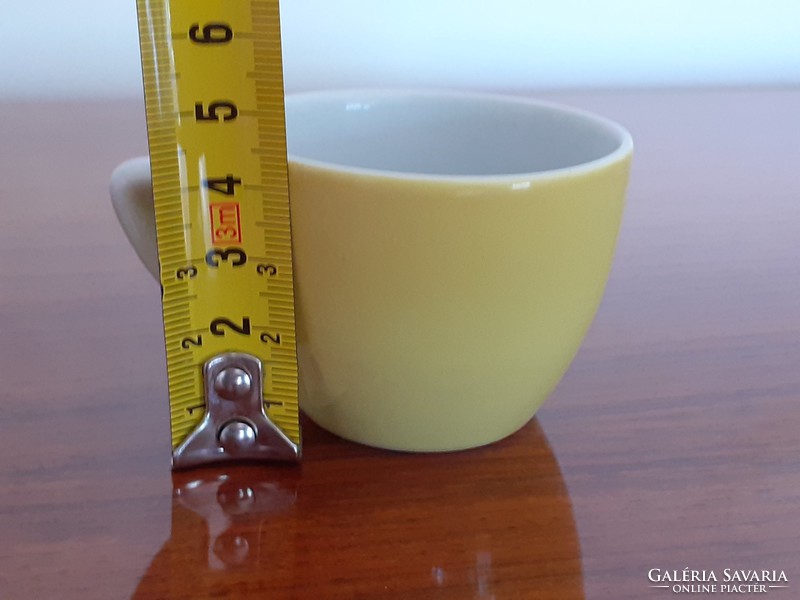 Régi Drasche porcelán sárga kávés csésze 1 db