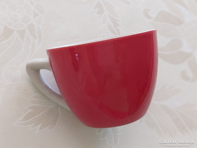 Old drasche porcelain red coffee cup 1 pc