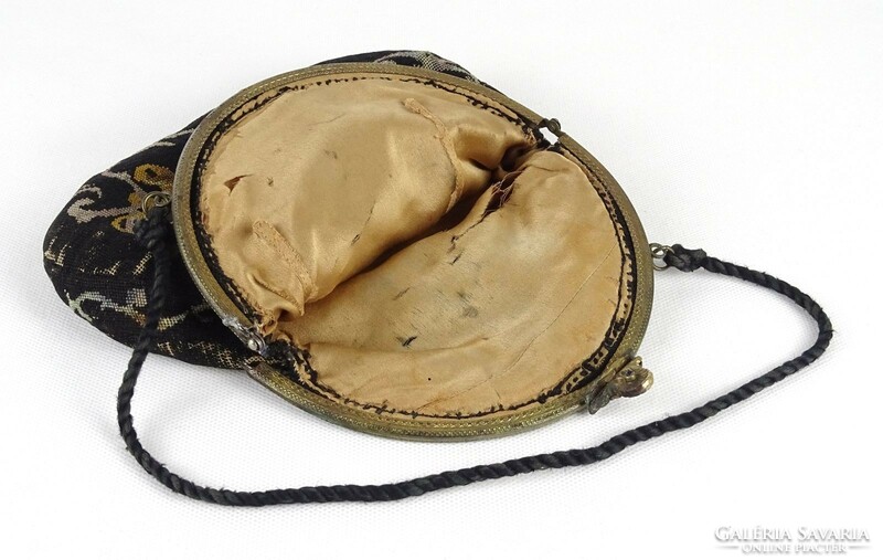 1J912 Antik réz csatos sárkánydíszes női színházi táska