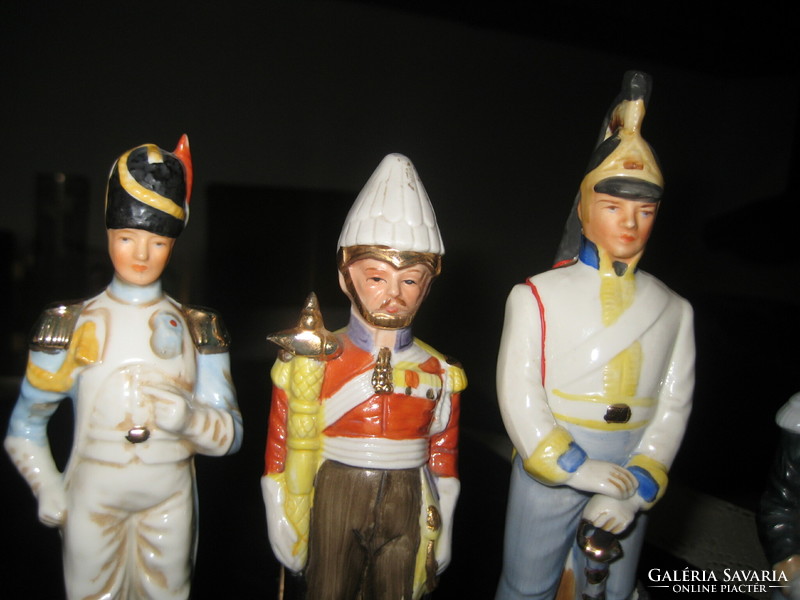 English, porcelain soldier collection for sale! Their size is up to 16 - 19 cm