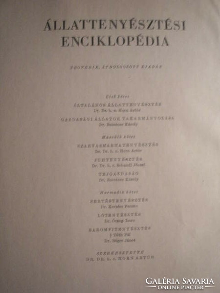 1966-os Sertés Ló Baromfi hasznos ritkaság a tenyésztésről Állattenyésztési enciklopédia 480 oldalas