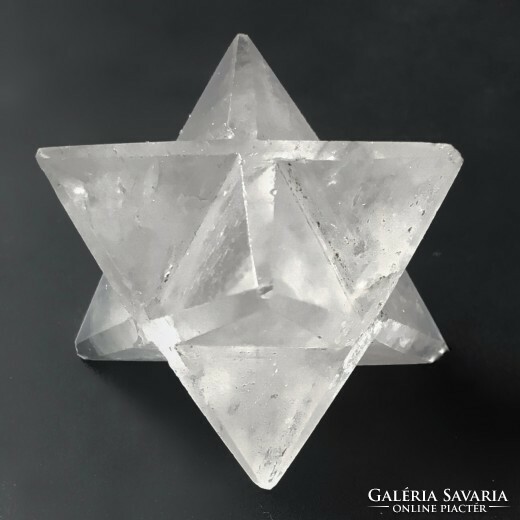 Merkaba pendant made of rock crystal