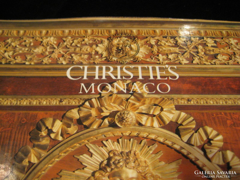 CHRISTIES  - Monacó  1986 dec. 6,     árverési  katalógus  , gyönyörű  tárgyakkal