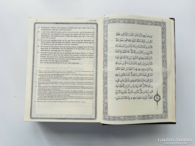 Korán /al-Qur'ān al-Karīm/ arab-francia nyelveken