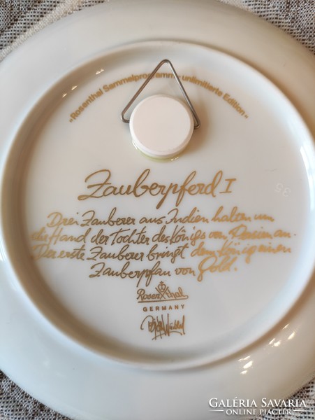 Björn Winblad tervezte Rosenthal indiai varázsló jelentes porcelán tányér pár