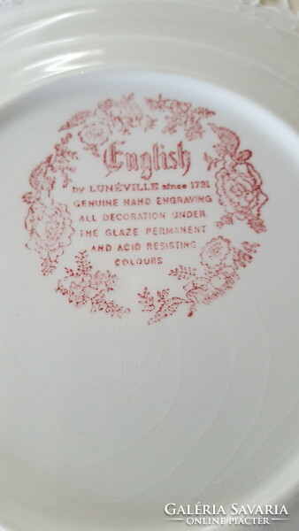 Lunéville English, French porcelain deep plate 5 pcs.