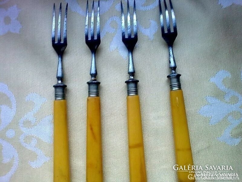 Rare old marked dessert forks