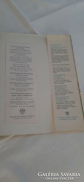 XVI. OLYMPIADE 1956 - SOMMERSPIELE 1956 IN MELBOURNE - német-nyelvű - RITKASÁG