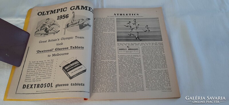 OLYMPIC GAMES 1956 BRITSH OLYMPIC ASSOCIATION - angol-nyelvű  - RITKASÁG (ol./12)