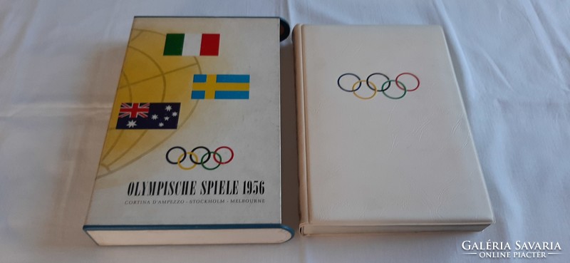 Olympische spiele 1956 - German-language - gift-box book rarity (ol/10)