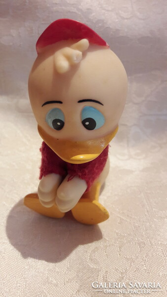 Disney Nicky Duck, old rubber toy (l2859)