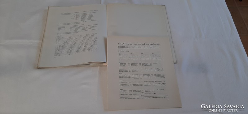 XVI. OLYMPIADE 1956 - SOMMERSPIELE 1956 IN MELBOURNE - német-nyelvű - RITKASÁG