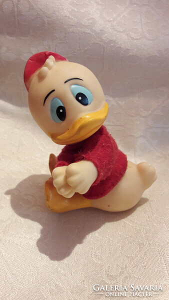 Disney Nicky Duck, old rubber toy (l2859)