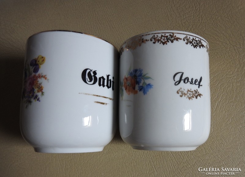 Crowned Czech mugs - gabi and josef