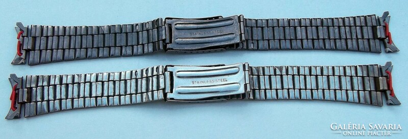19 gauge black steel watch strap