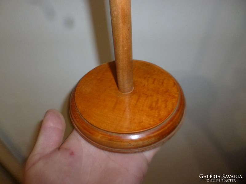 Antique wooden pocket watch holder