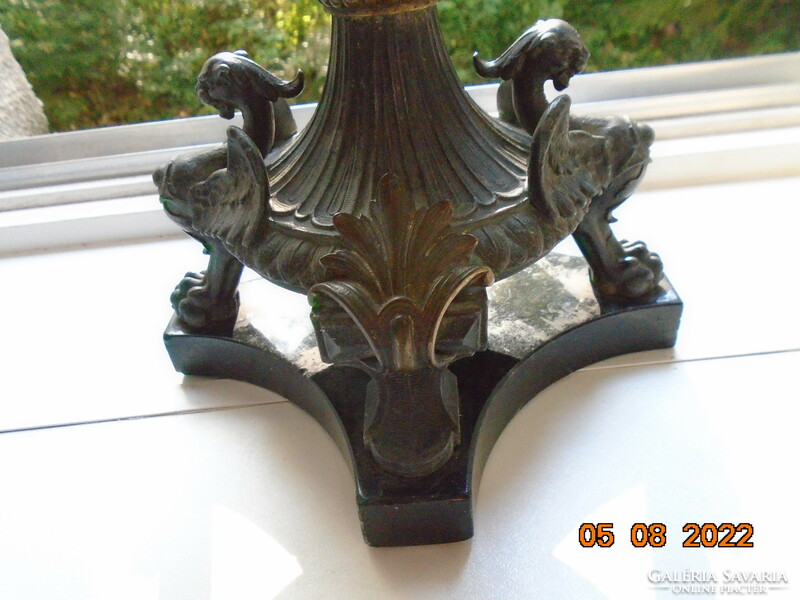 19.sz WILD&WESSEL grandiózus Renesszánsz lámpatest allegorikus Nap-Éj frízzel,figurális Párduc,Faun