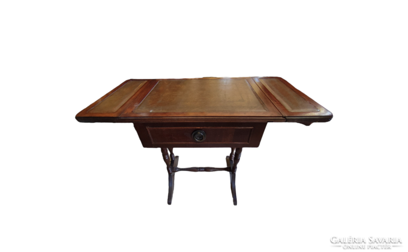 English leather table