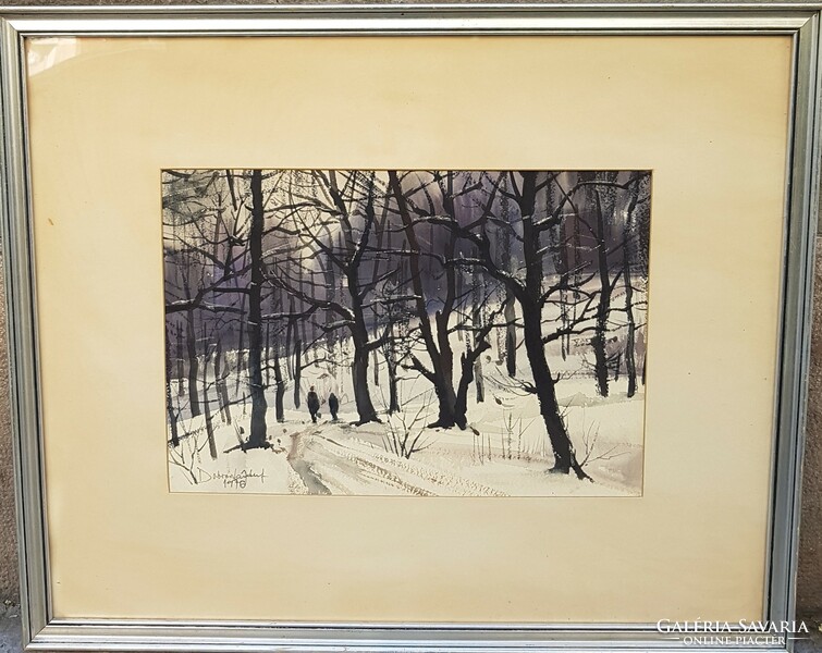 József Dobroszláv (1932-2016): winter forest