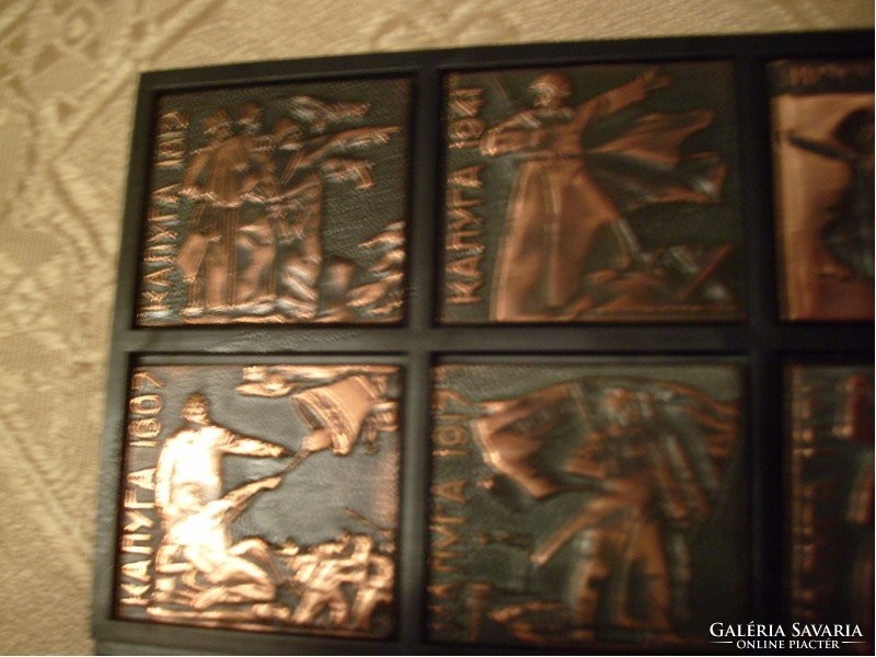 Orosz kitűzők,bronzosított kitűzők 7db gyűjtemény 1607-től -1971-ig