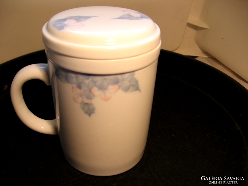 Japanese filter tea mug with lid