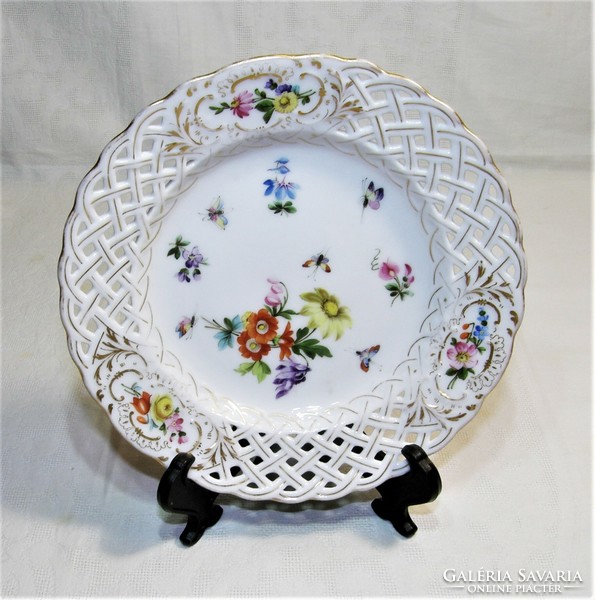 Antique 19th century openwork plate from Herend