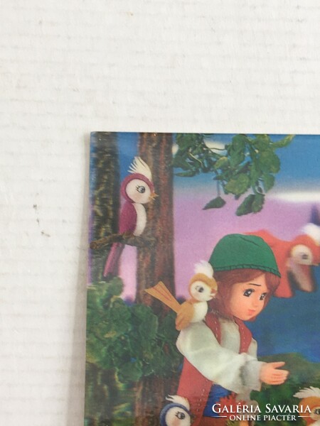 2 vintage, retro 3d fairytale postcards (Snow White and the Seven Dwarfs / Jancsi and Juliska)