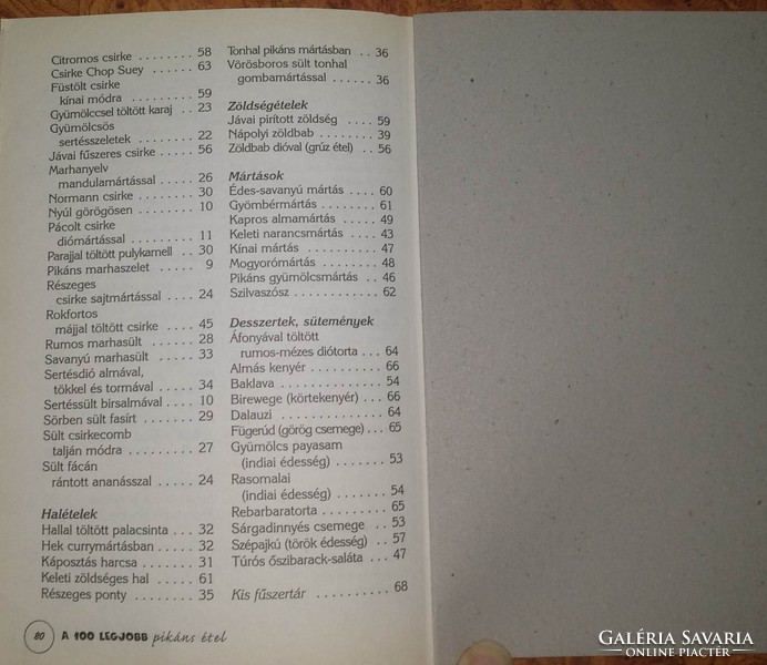 A 100 legjobb pikáns étel, ajánljon!
